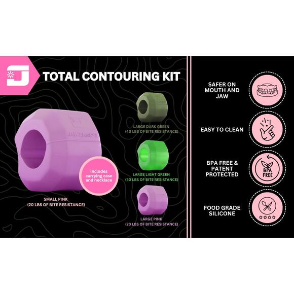 Jawzrsize Women Jaw Exerciser Set, Face Toner, Double Chin Reducer, Neck Fitness - Picture 11 of 14